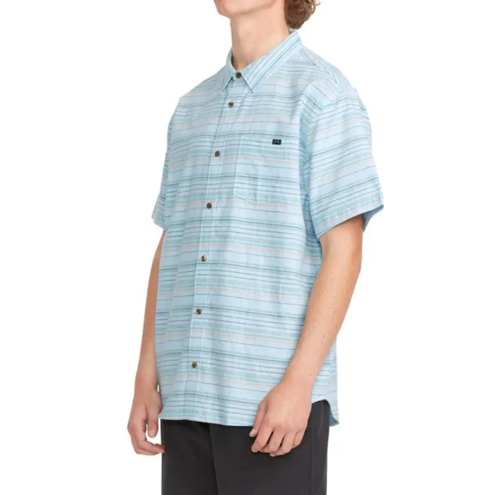 BILLABONG ALL DAY STRIPE COTTON SHIRT ♠️NEW WITH TAGS!♣️ - Picture 3 of 6